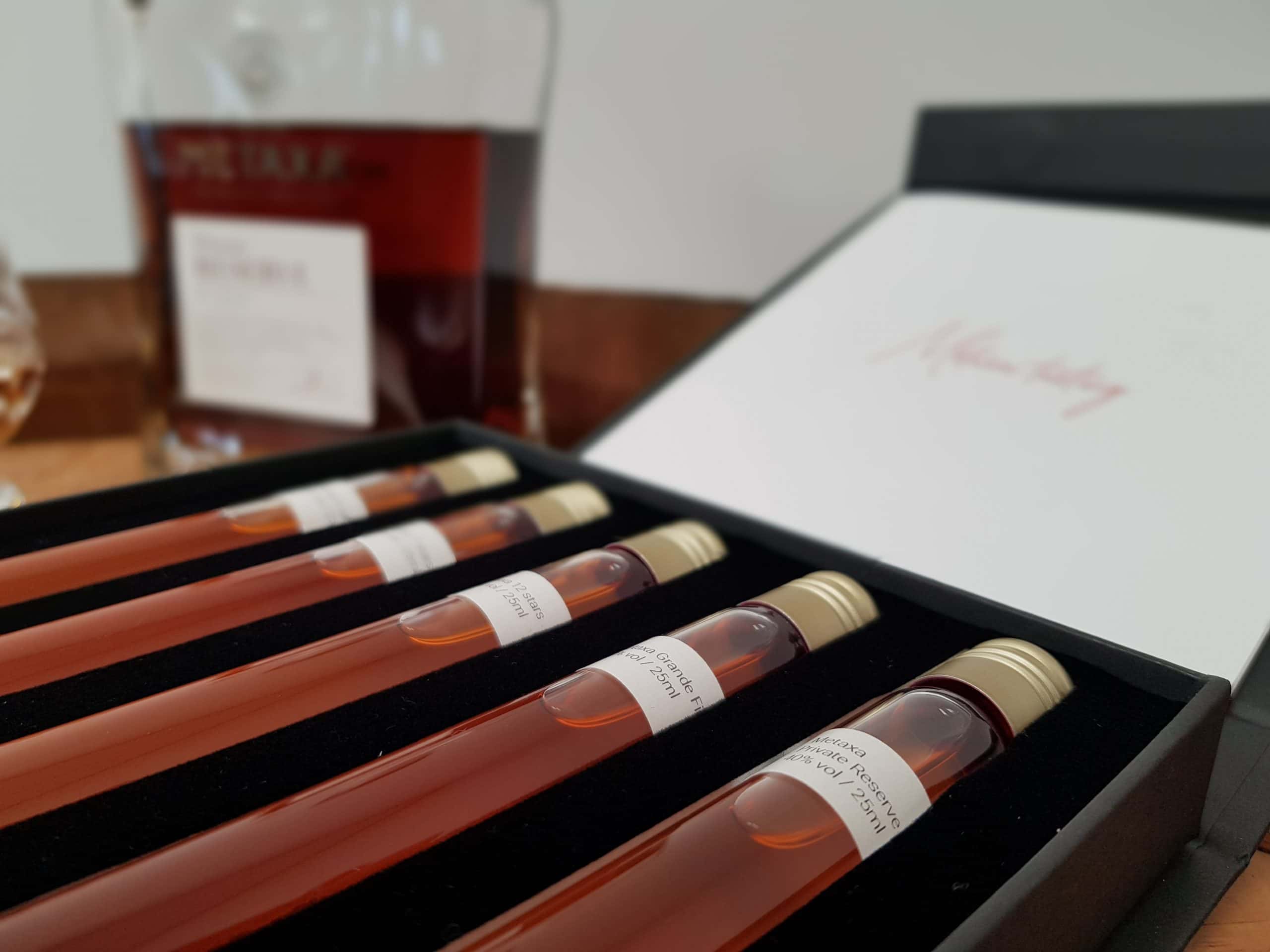 Metaxa Proefpakket - 5 tubes - Luxe cadeaubox