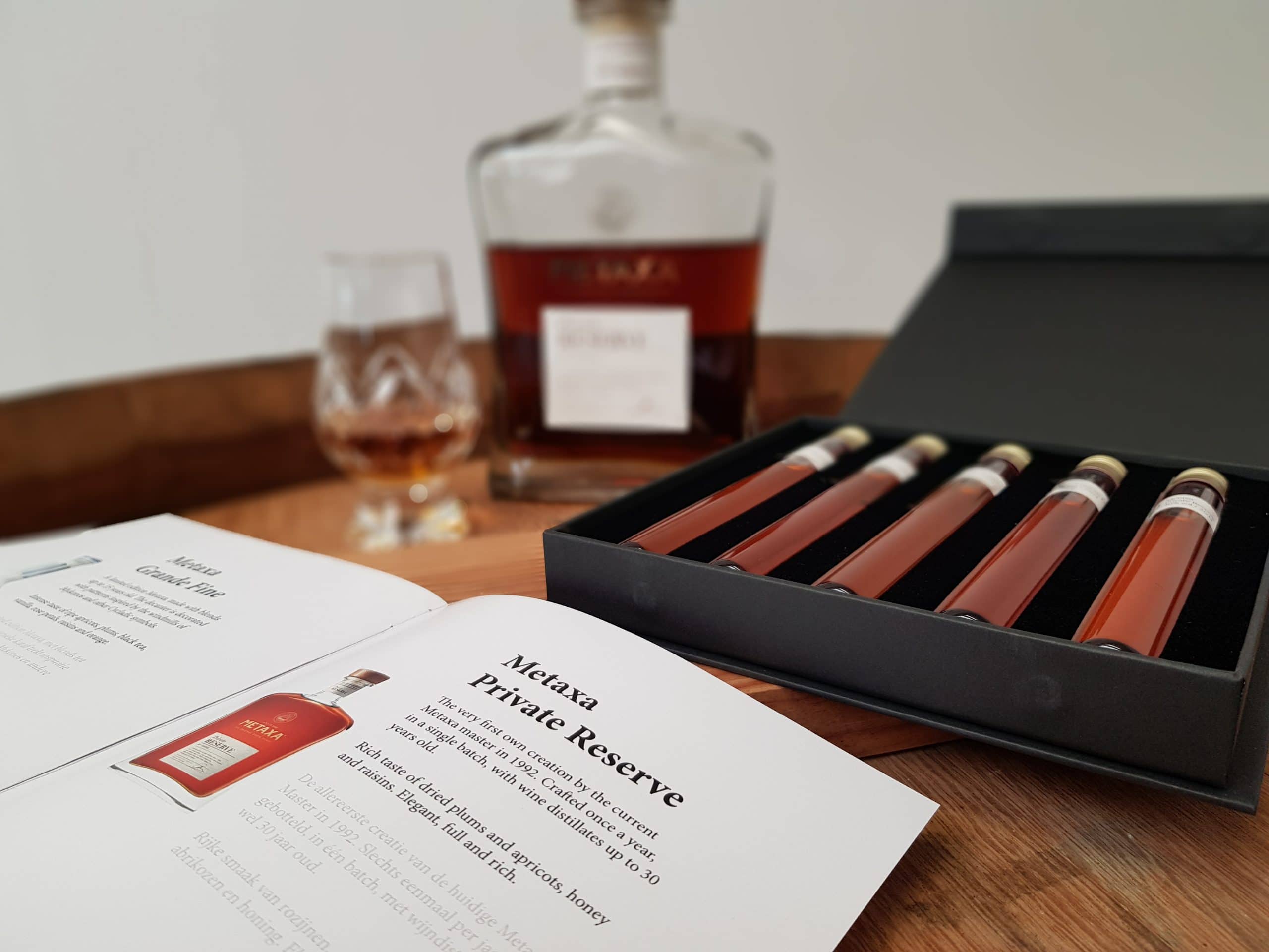 Metaxa Proefpakket - 5 tubes - Luxe cadeaubox