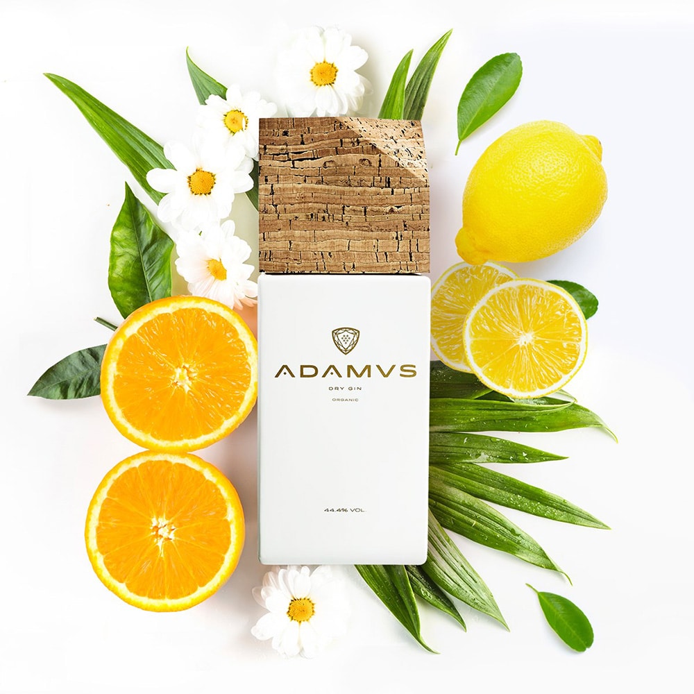 Adamus Portugese Gin - Luxe cadeauset met 2 glazen - 700ml