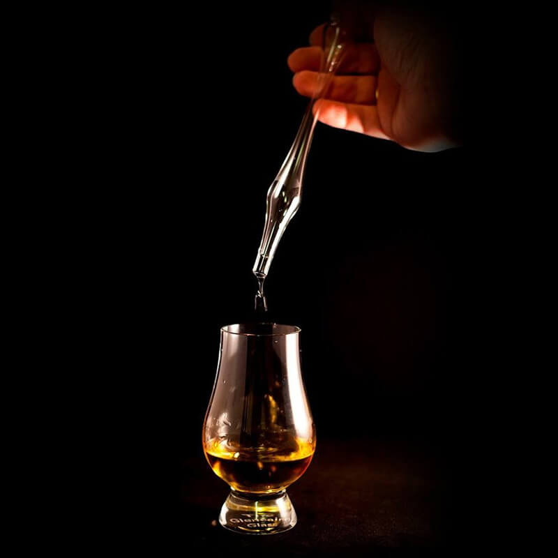 Glazen Whiskey Pipet in Luxe Harris Tweed - Angels' Share