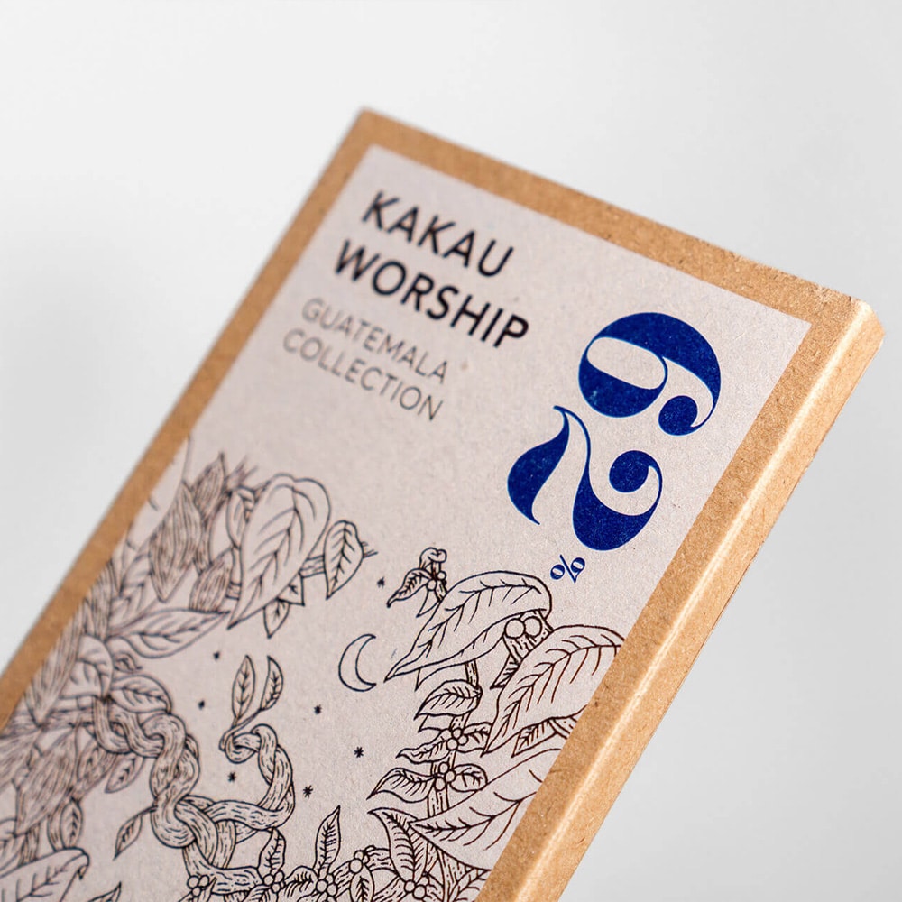 Pure chocolade met koffie - Guatemala 62% - Kakau Worship - Vegan - 75g