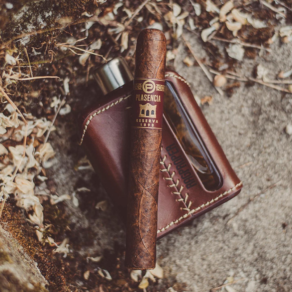 Ragproper Glazen Heupfles - Echt Leer - 240ml