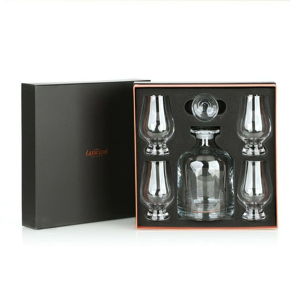 Whiskey karaf Glencairn Iona set met 4 glazen