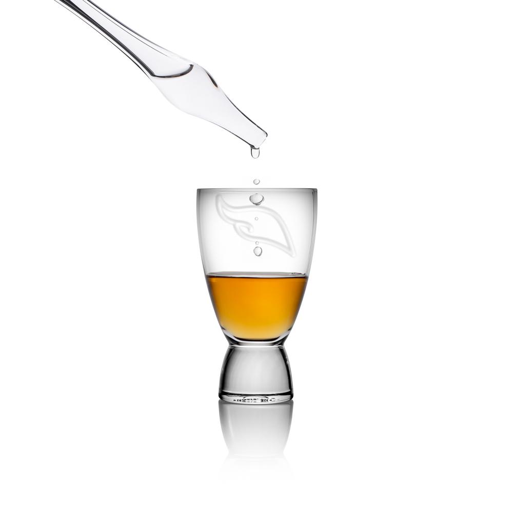 Whiskey Proeverij set - Glazen Pipet en 3 glazen op Hout - Handgemaakt
