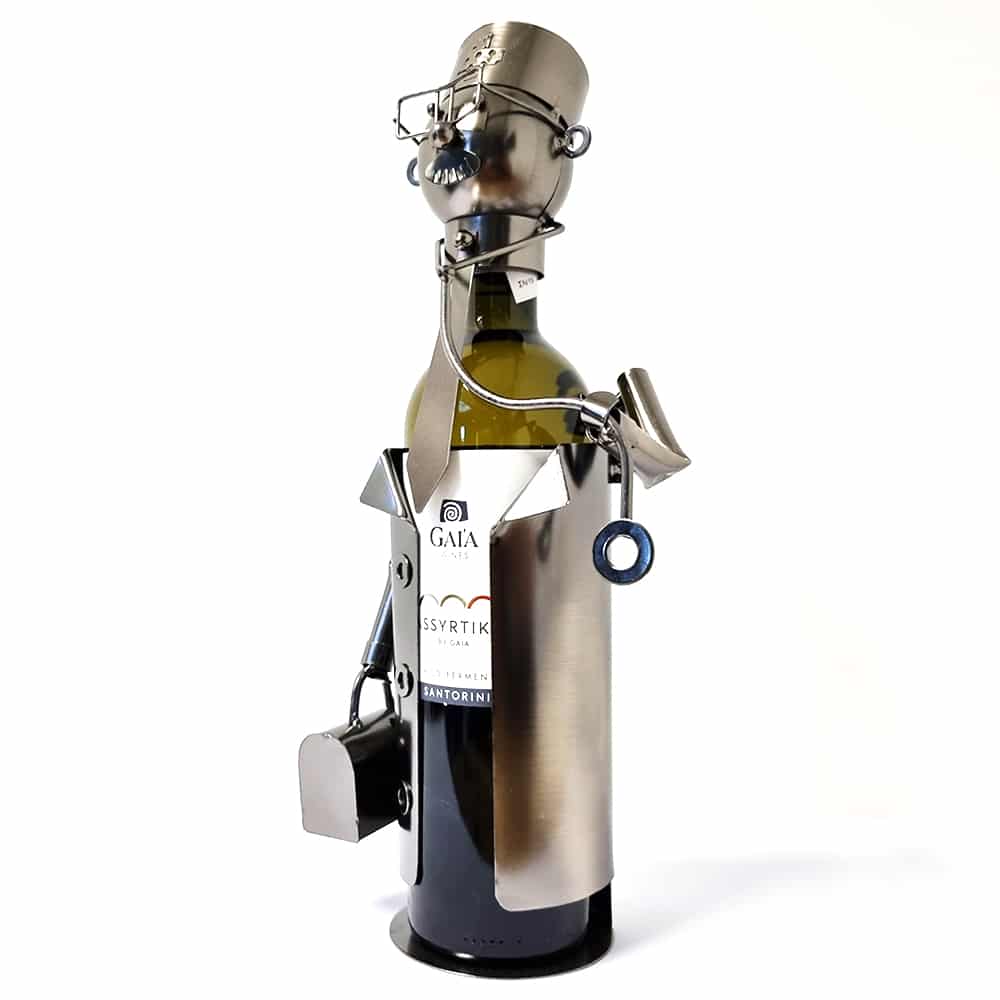 Wijnfleshouder Dokter - Metaal - Handgemaakt