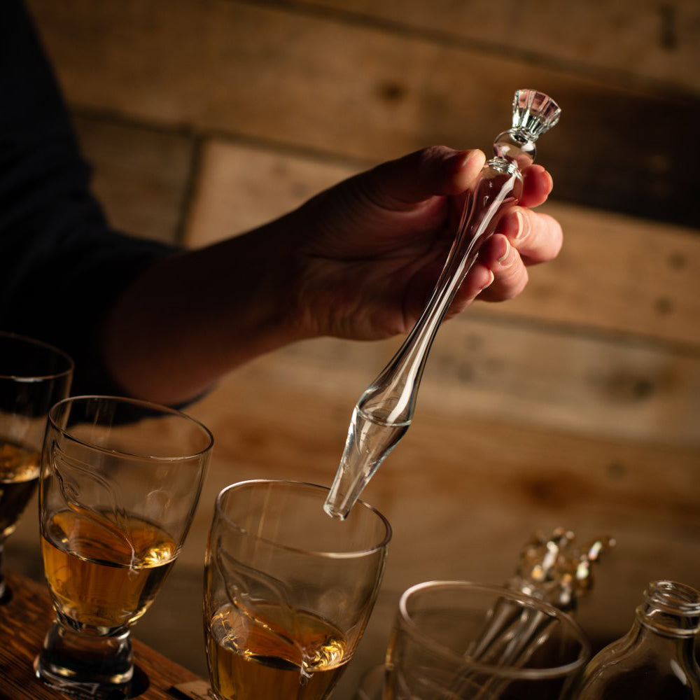 Glazen Whiskey Pipet - Angels' Share - Handgeblazen