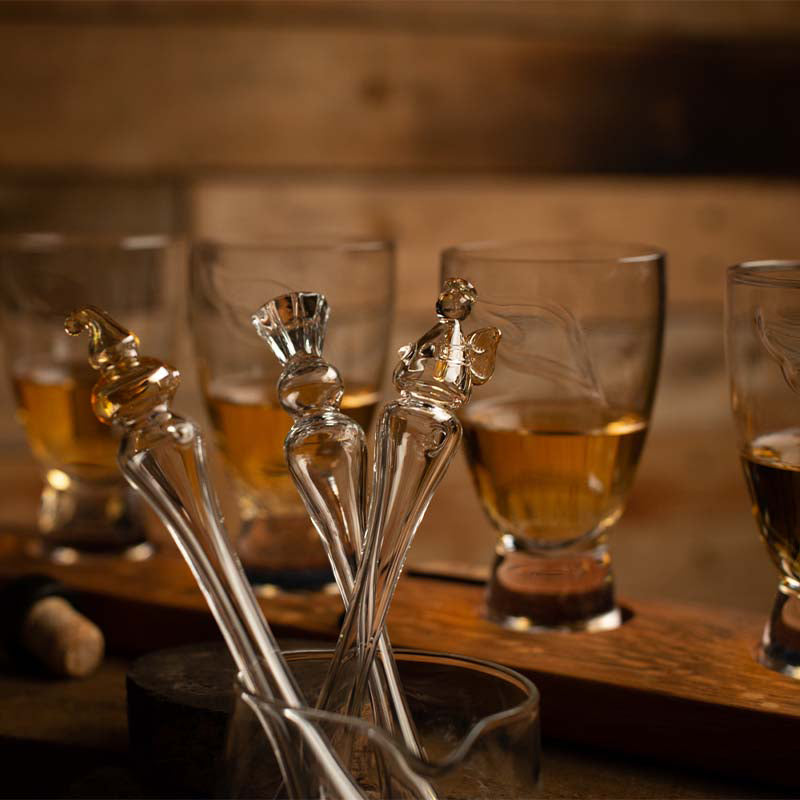 Glazen Whiskey Pipet - Angels' Share - Handgeblazen