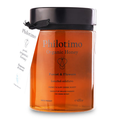 Griekse Bosbloemen Honing - Philotimo - Rauw - 450g