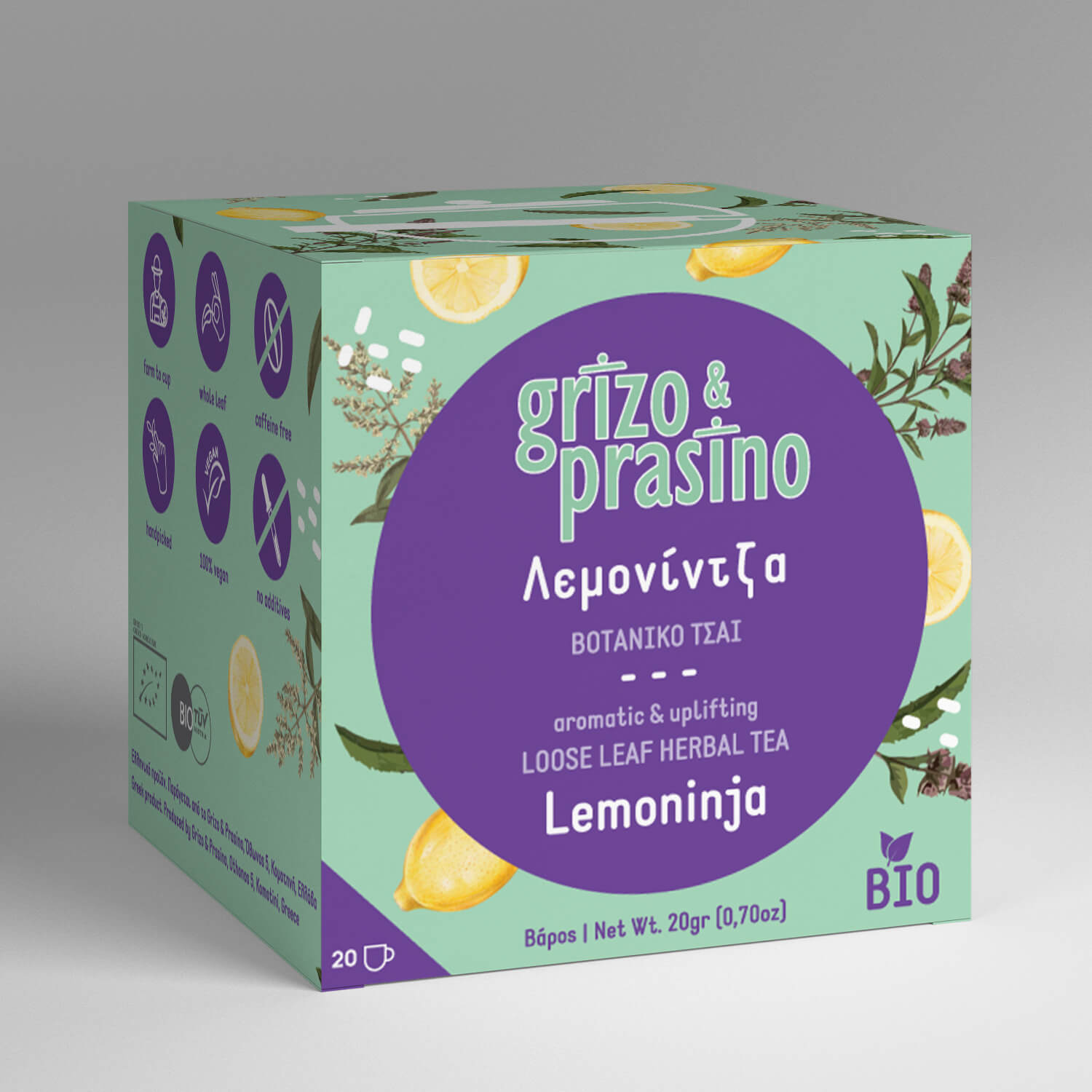 Grizo & Prasino - Herbal tea - Lemoninja 20g