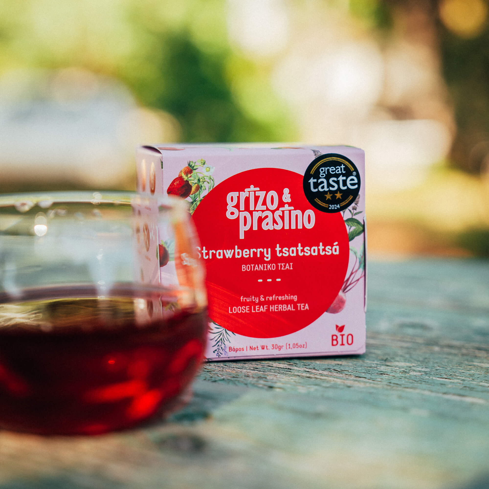 Grizo & Prasino - Herbal tea - Strawberry Tsatsatsa 30g
