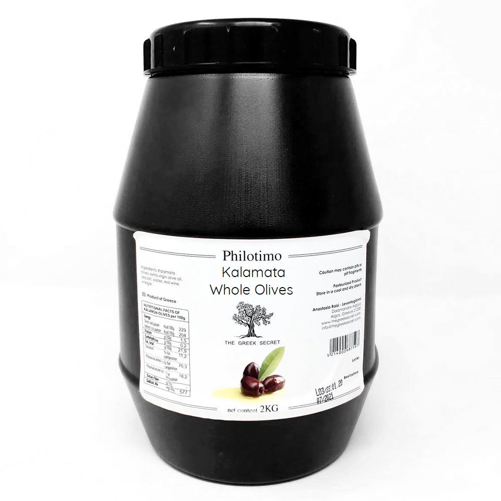 Griekse Kalamata olijven - Philotimo - Zongerijpt - 2kg
