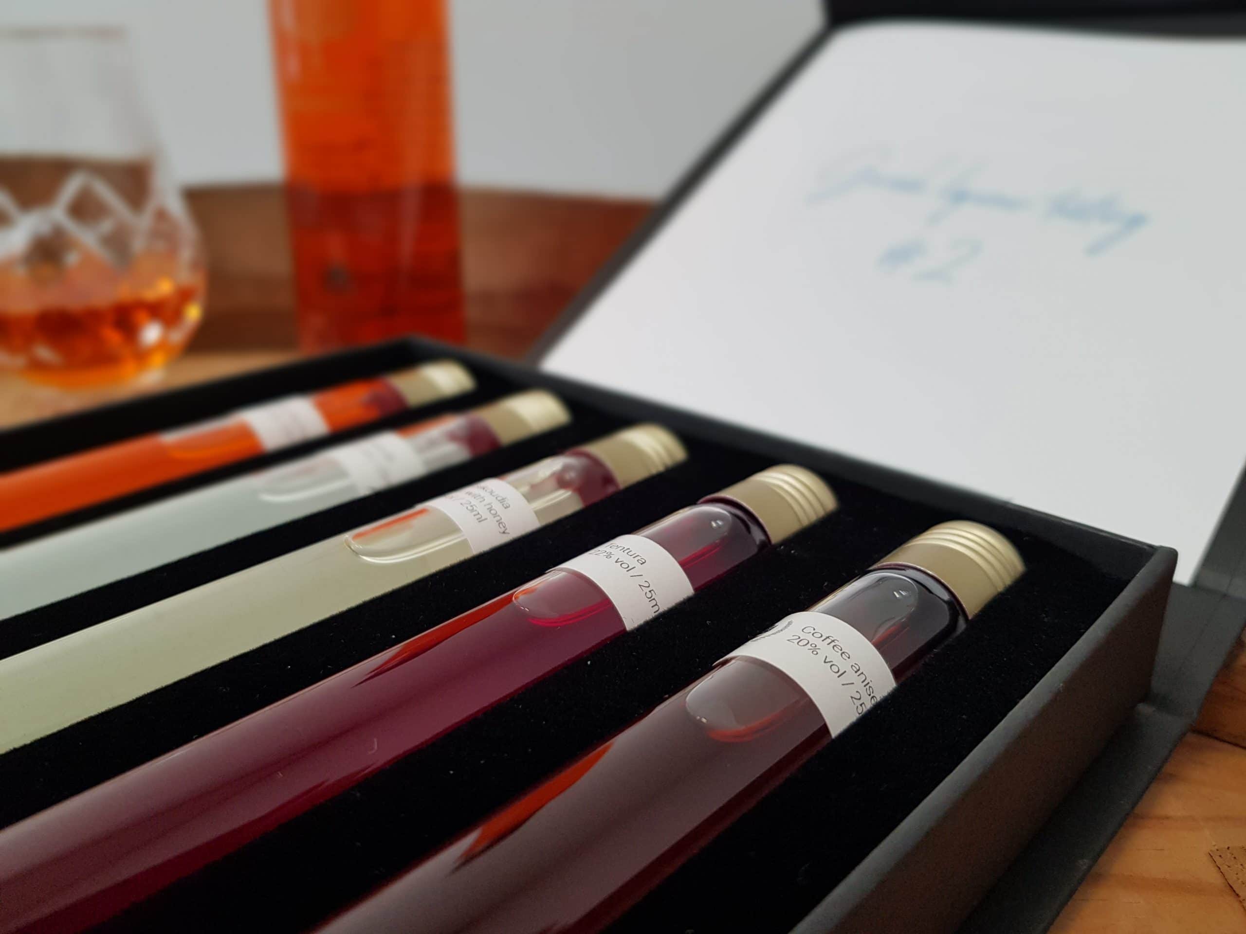 Grieks Likeur Proefpakket - 5 tubes - Luxe cadeaubox