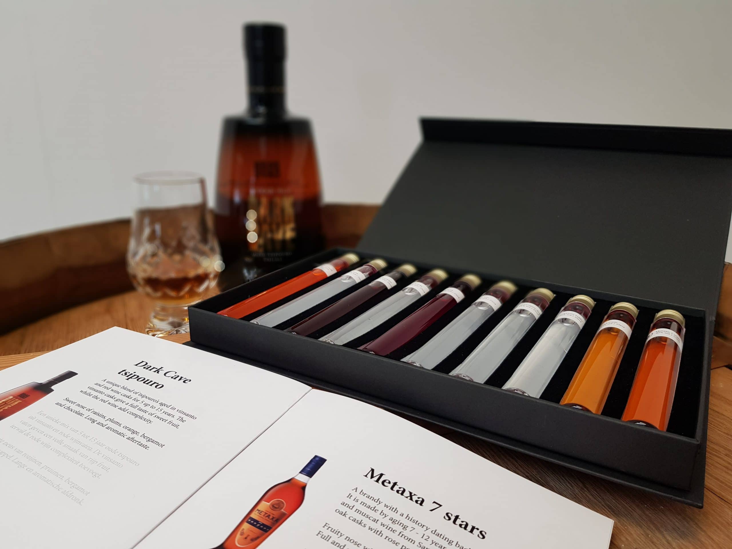 Griekse Drank Proefpakket - 10 tubes - Luxe cadeaubox