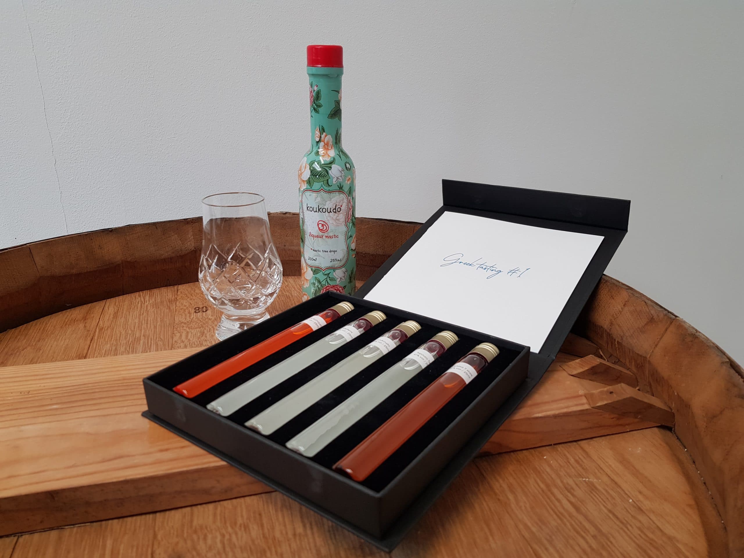 Griekse Drank Proefpakket - 5 tubes - Luxe cadeaubox