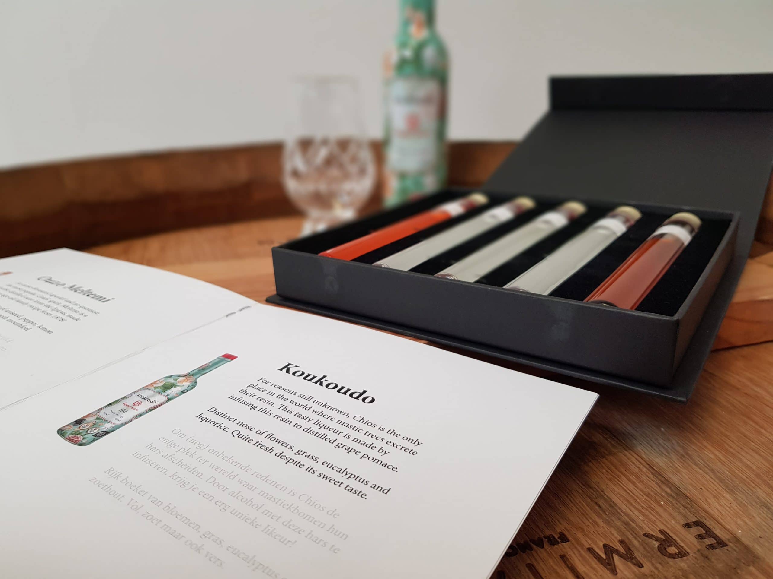 Griekse Drank Proefpakket - 5 tubes - Luxe cadeaubox