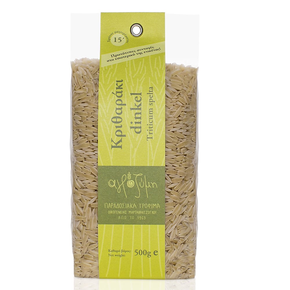 Spelt Kritharaki Griekse orzo - Agrozimi - Vegan - 500g