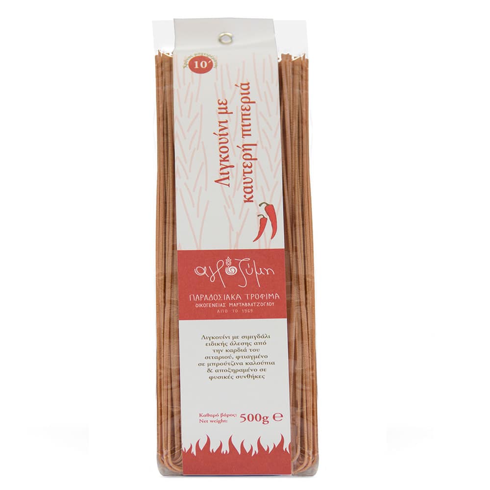 Linguine pasta met Rode peper - Agrozimi - Vegan - 500g