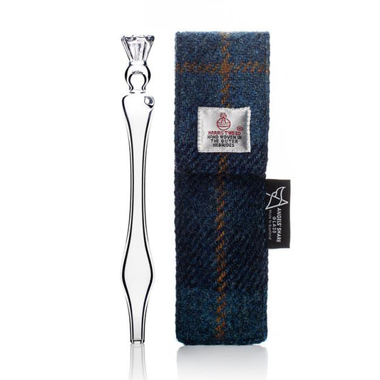 Glazen Whiskey Pipet in Luxe Harris Tweed - Angels' Share