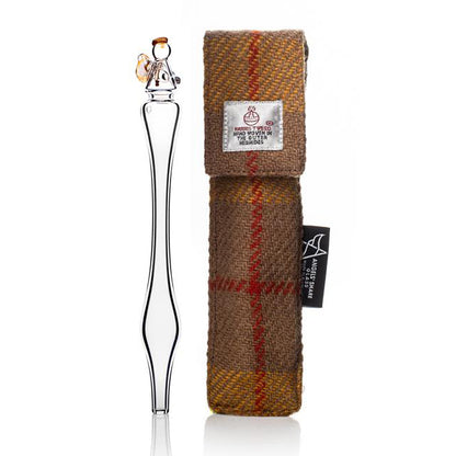 Glazen Whiskey Pipet in Luxe Harris Tweed - Angels' Share
