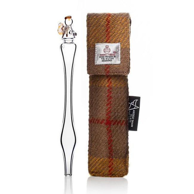 Glazen Whiskey Pipet in Luxe Harris Tweed - Angels' Share