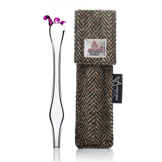 Glazen Whiskey Pipet in Luxe Harris Tweed - Angels' Share
