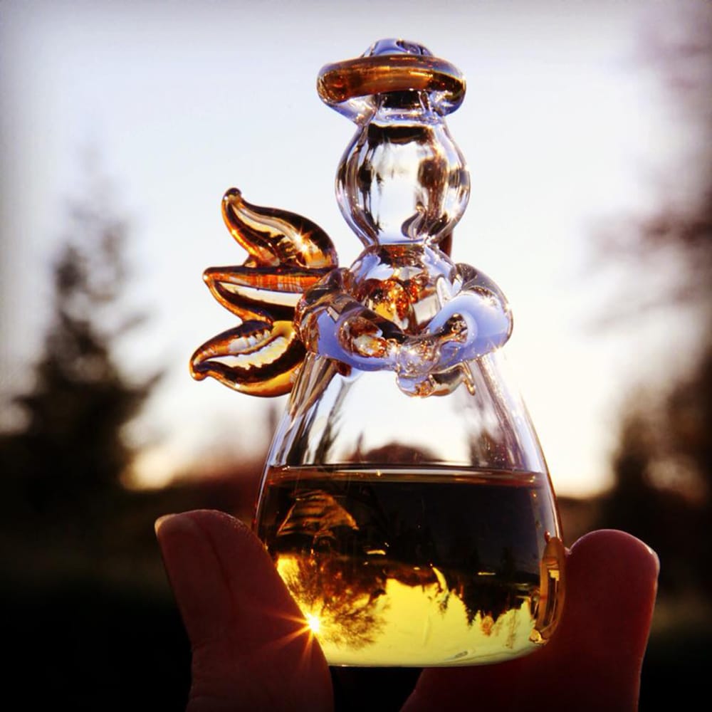 Glazen Whisky Engel - Angels' Share - Handgeblazen - Cadeaubox