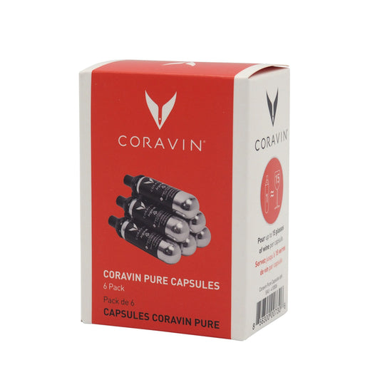 Coravin Pure Argon Capsules - 6 stuks