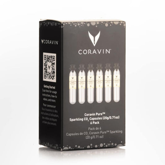 Coravin Pure Sparkling CO2 Capsules - 6 stuks