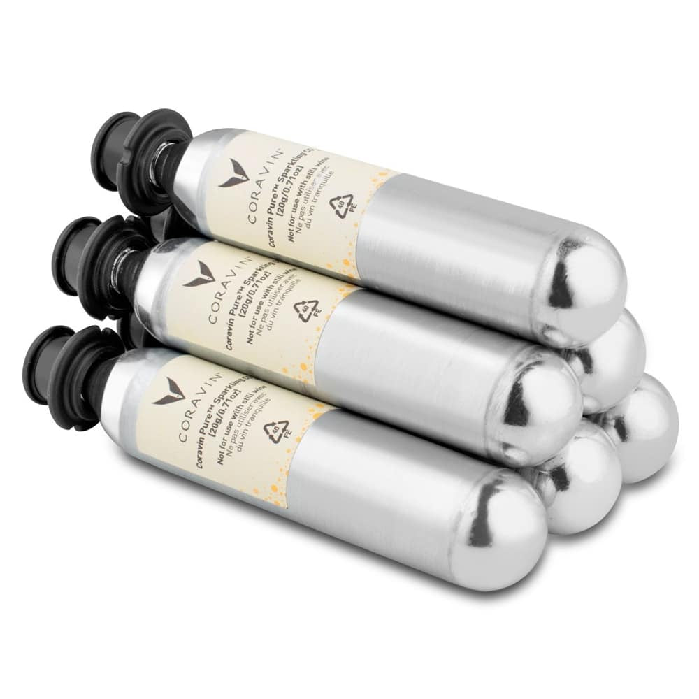 Coravin Pure Sparkling CO2 Capsules - 6 stuks