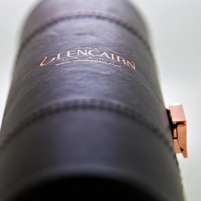 Glencairn whiskey glazen luxe leren Travel set van 2