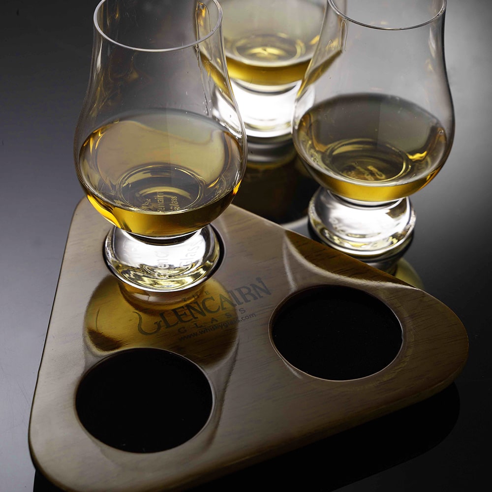 Glencairn set van 3 whiskeyglazen met onderzetter