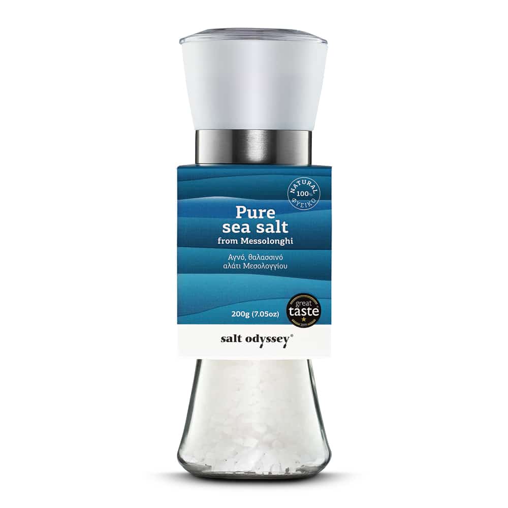 Grieks Zeezout molen - Navulbaar - Puur - Natuurlijk - Odyssey - 190g