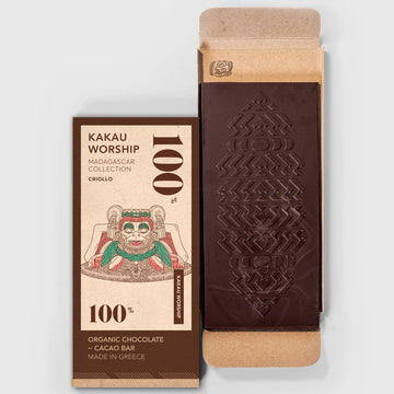 Pure chocolade - Madagascar 100% - Kakau Worship - Vegan - 75g