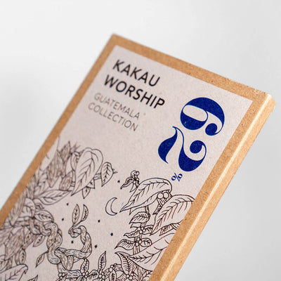 Pure chocolade met koffie - Guatemala 62% - Kakau Worship - Vegan - 75g