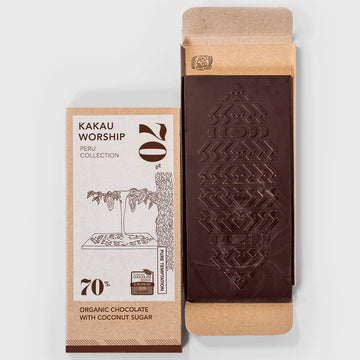 Pure chocolade - Peru 70% - Kakau Worship - Vegan - 75g