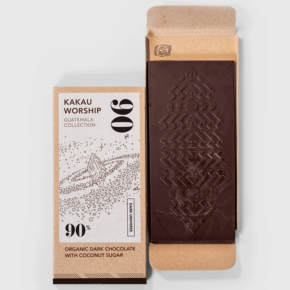 Pure chocolade - Guatemala 90% - Kakau Worship - Vegan - 75g