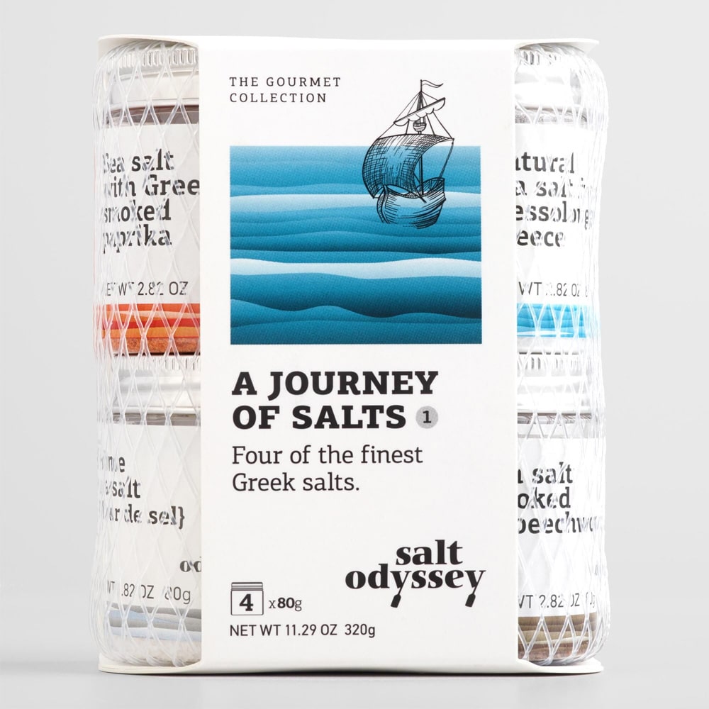 A journey of salts - Set van 4 Griekse zouten - Odyssey - 320g