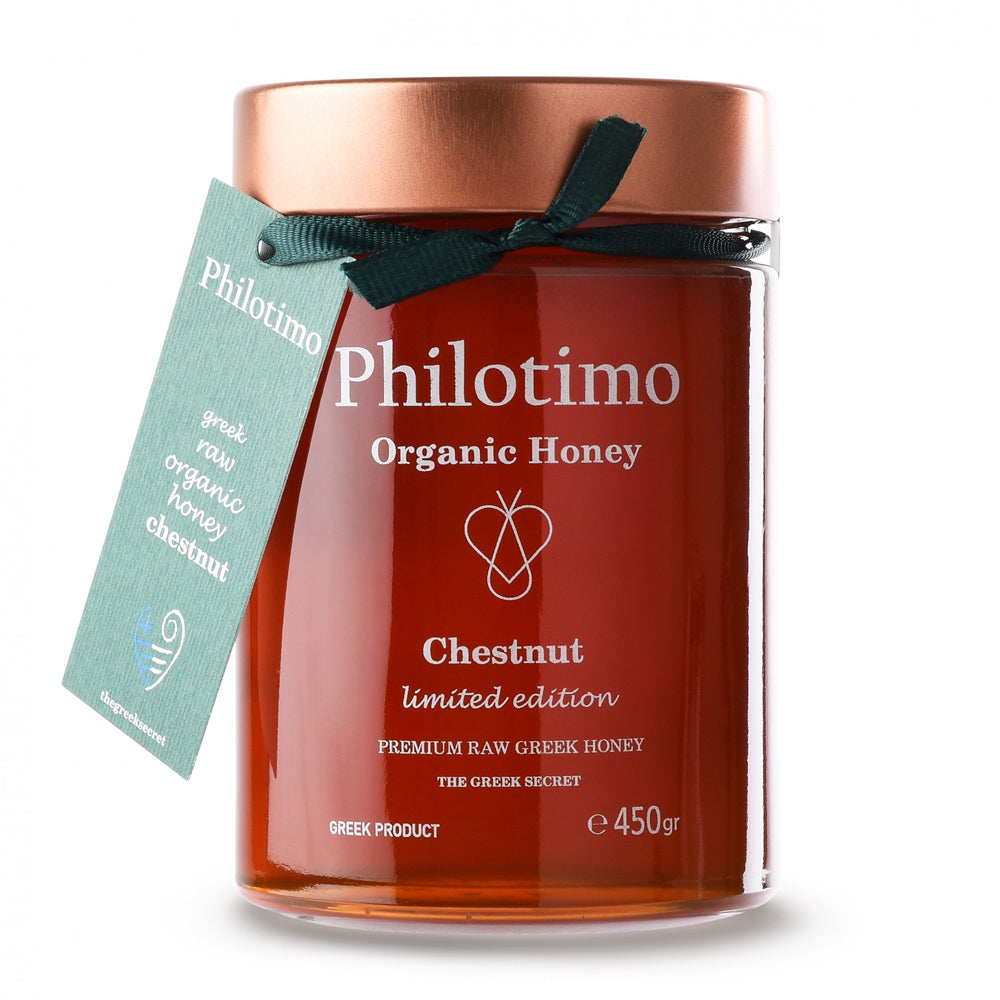 Griekse Kastanjehoning - Philotimo - Rauw - 450g