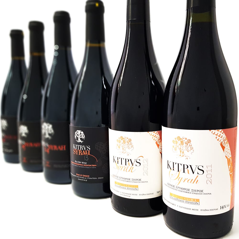 Verticale proeverij pakket Kitrus Syrah 2011-2016