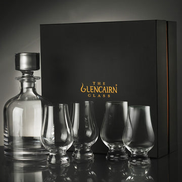 Whiskey karaf Glencairn Iona set met 4 glazen