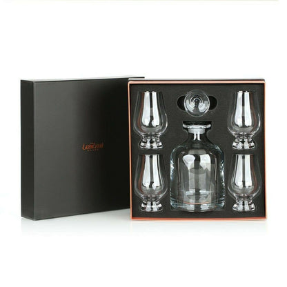 Whiskey karaf Glencairn Iona set met 4 glazen