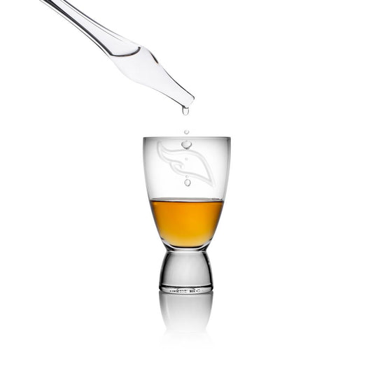 Whiskey Proeverij set - Glazen Pipet en Glas op Hout - Handgemaakt