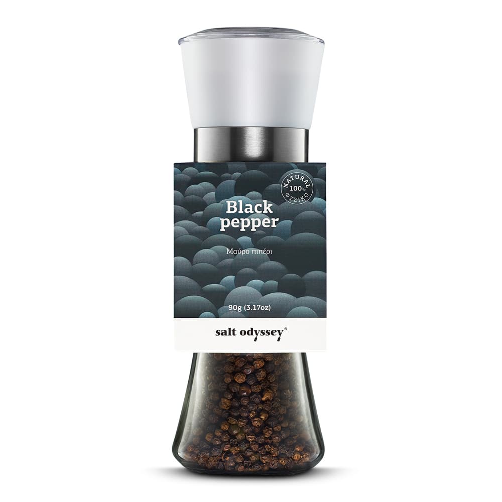 Zwarte peper molen - Navulbaar - Natuurlijk - Odyssey - 90g